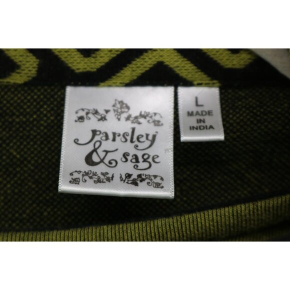 Parsley & Sage Full Zip Cardigan & Reversable Tank Set-Large-Art to Wear-BOHO - Picture 6 of 16